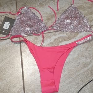 Fashion Nova Star of the Show Neon Pink bikini